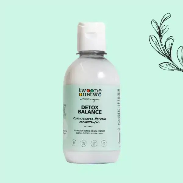 Condicionador Natural Detox Balance Cabelos Oleosos ou com Caspa Twoone Onetwo Natural Vegana