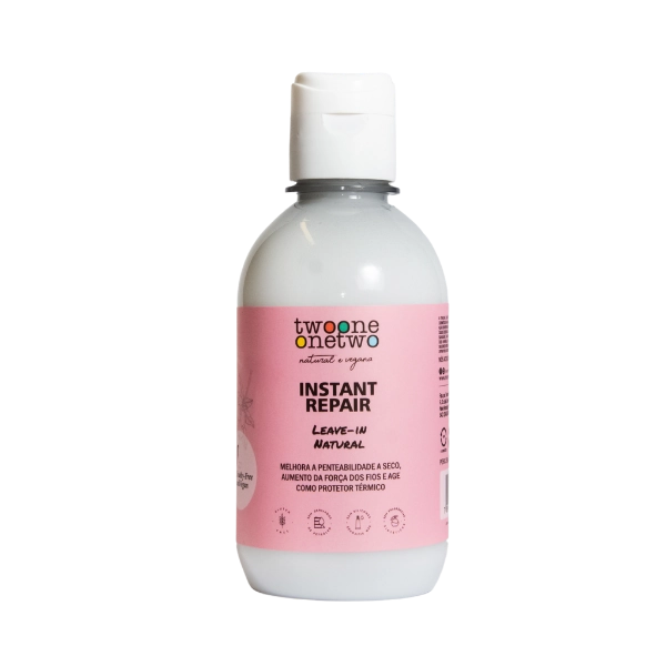 Leave-in Natural Instant Repair Karité Cabelos Secos ou Danificados Twoone Onetwo Natural Vegana