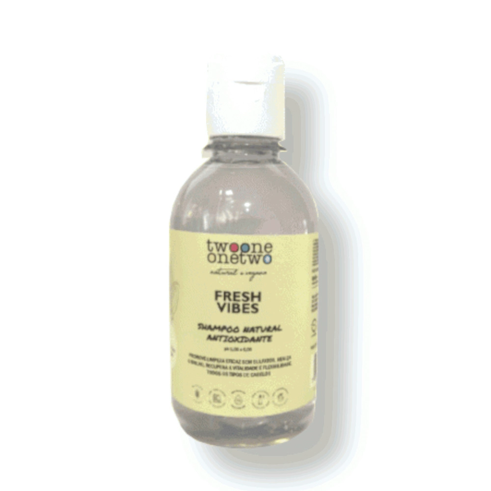 Shampoo Natural Fresh Vibes Abacaxi Todos os tipos de cabelos Twoone Onetwo Natural Vegana