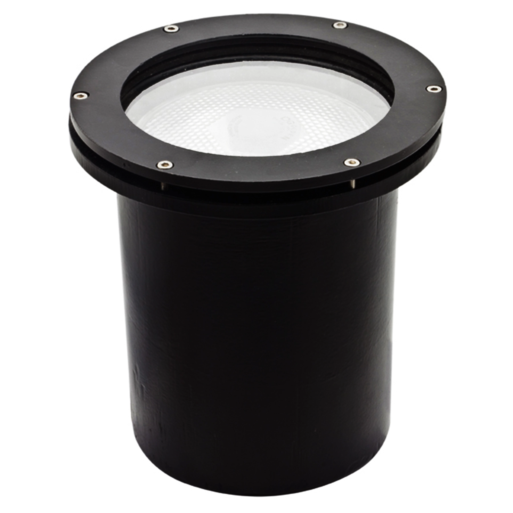 Balizador LED de Chão Embutir 18W Luz Amarela Metal Técnica