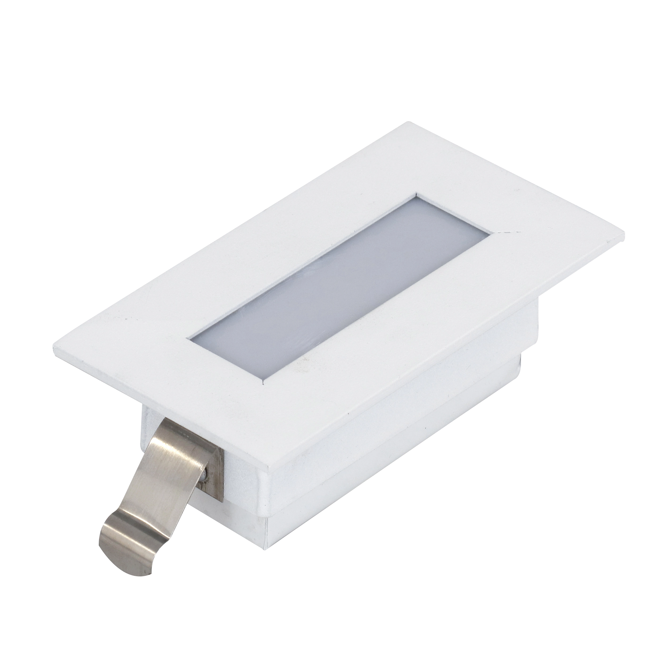 Balizador LED de Parede Embutir 5W Luz Neutra Metal Técnica