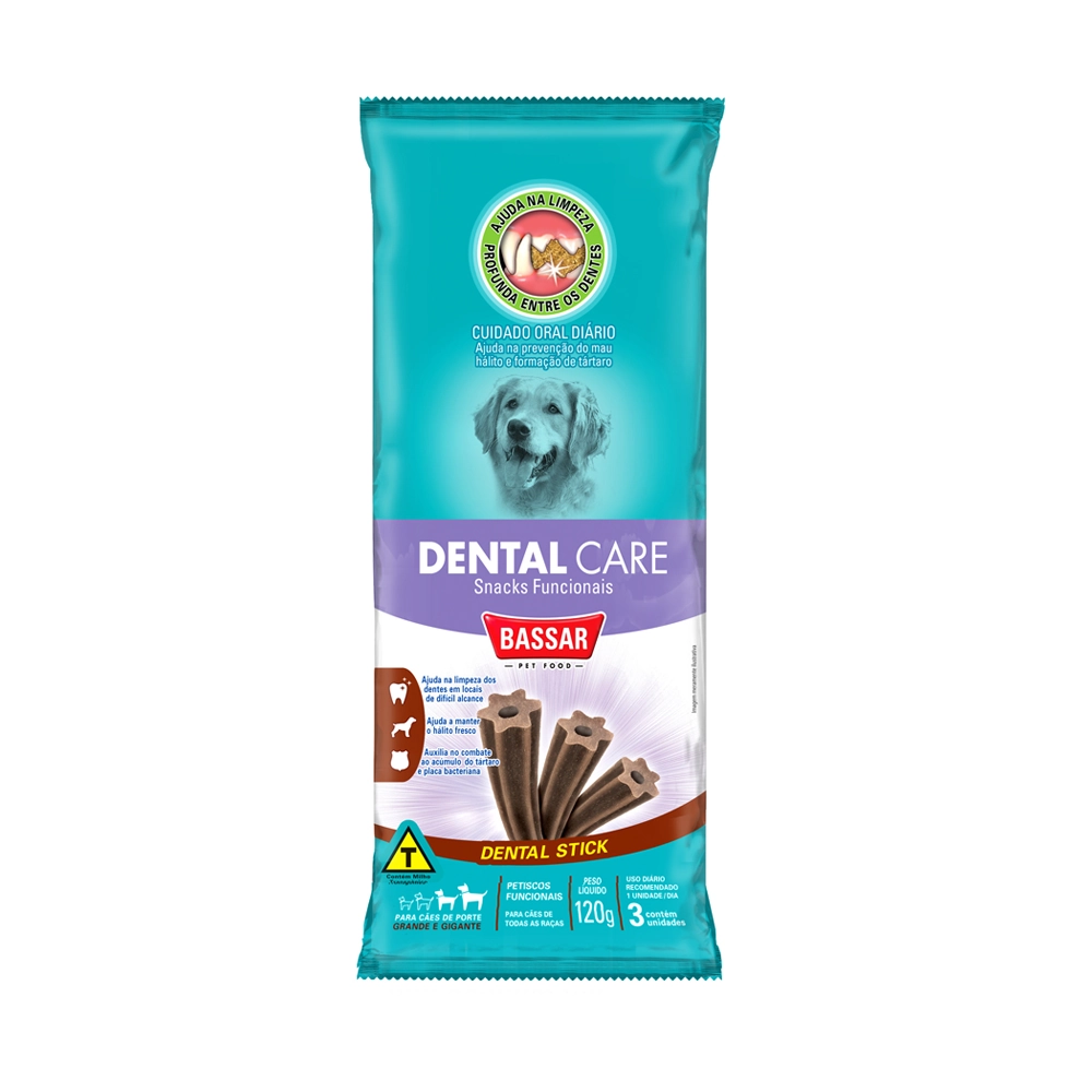 Snack Dental Care Bassar para Cães de porte Grande 120g