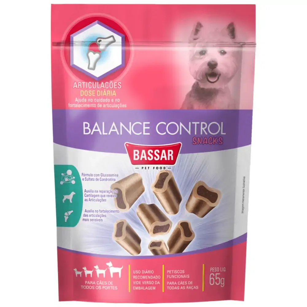 Snack Articulações Balance Control Bassar Para Cães 65g