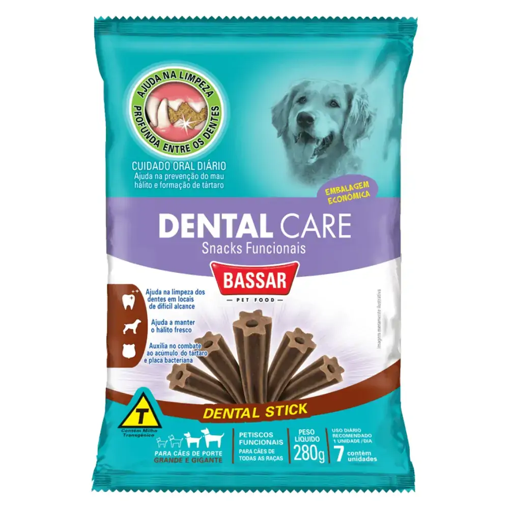 Snack Dental Care Bassar Para Cães De Porte Grande 280g