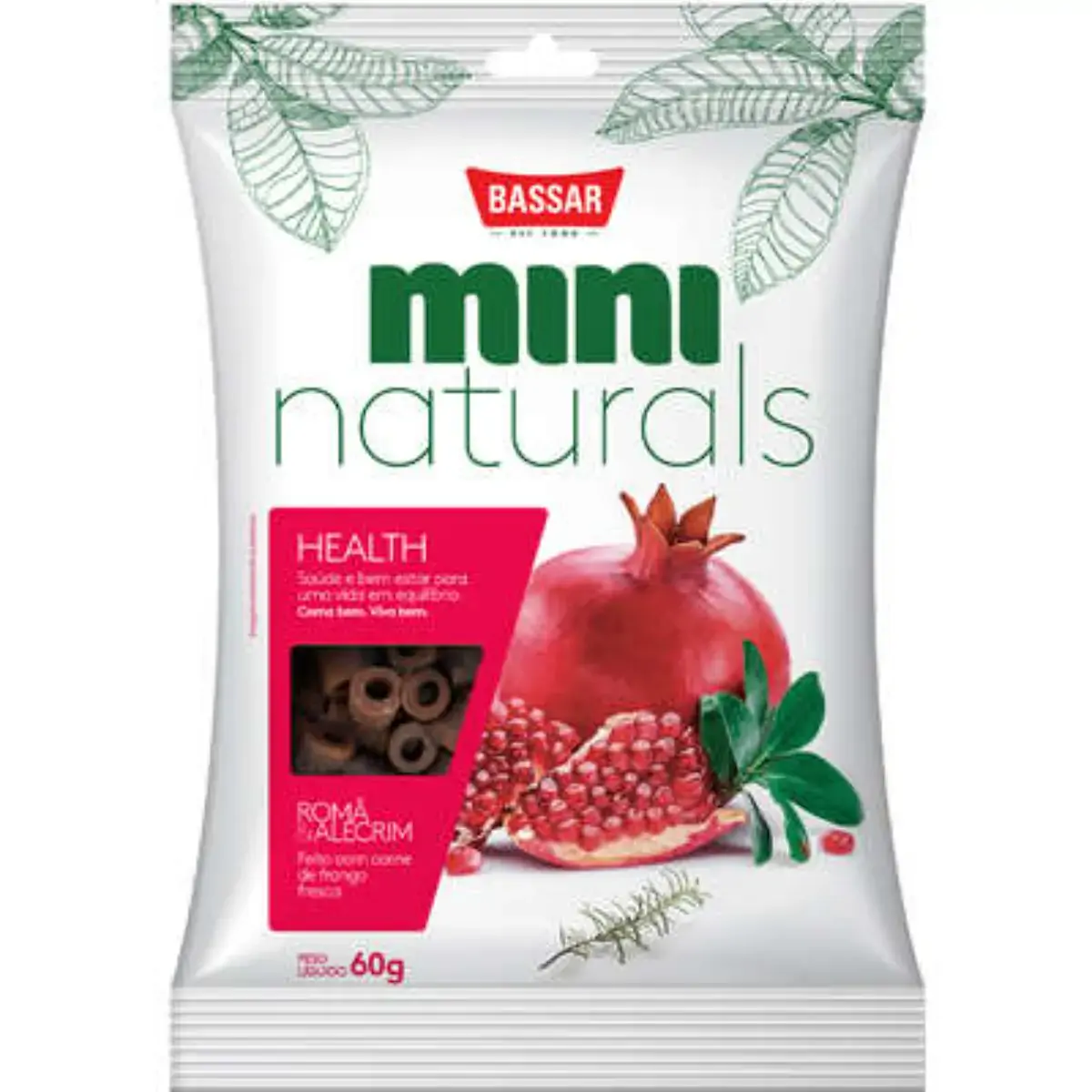 Snacks Bassar Mini Health Romã 60G
