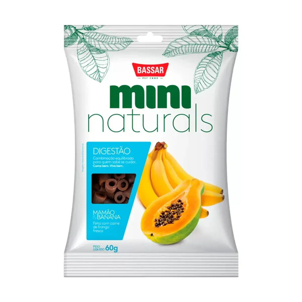 Snack Bassar Mini Naturals Mamão 60g