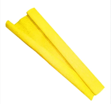 Papel Crepom Comum Amarelo 48cmx2m Vmp