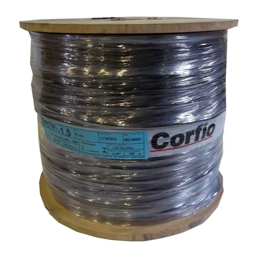 Cabo Flex.bob.1,5mm Pt.corfioc1400