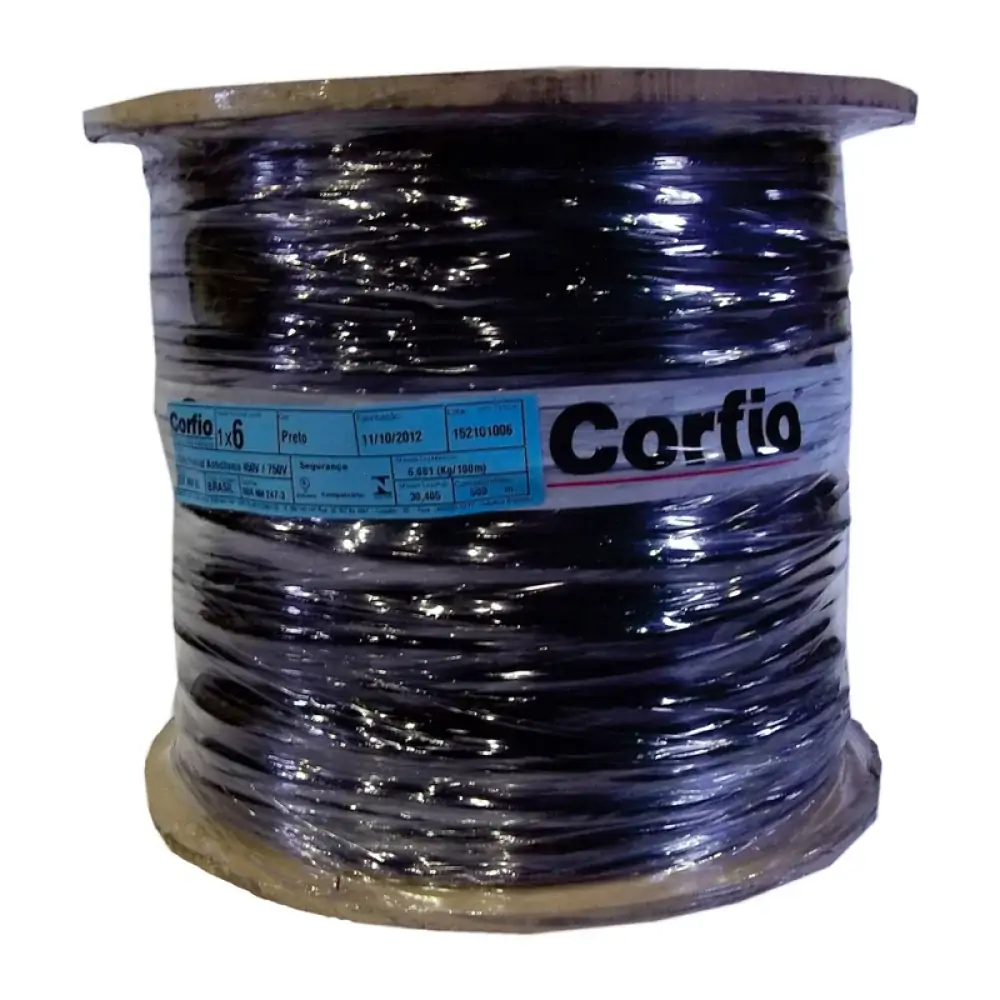 Cabo Flex.bob.6,0mm Pt.corfio C500