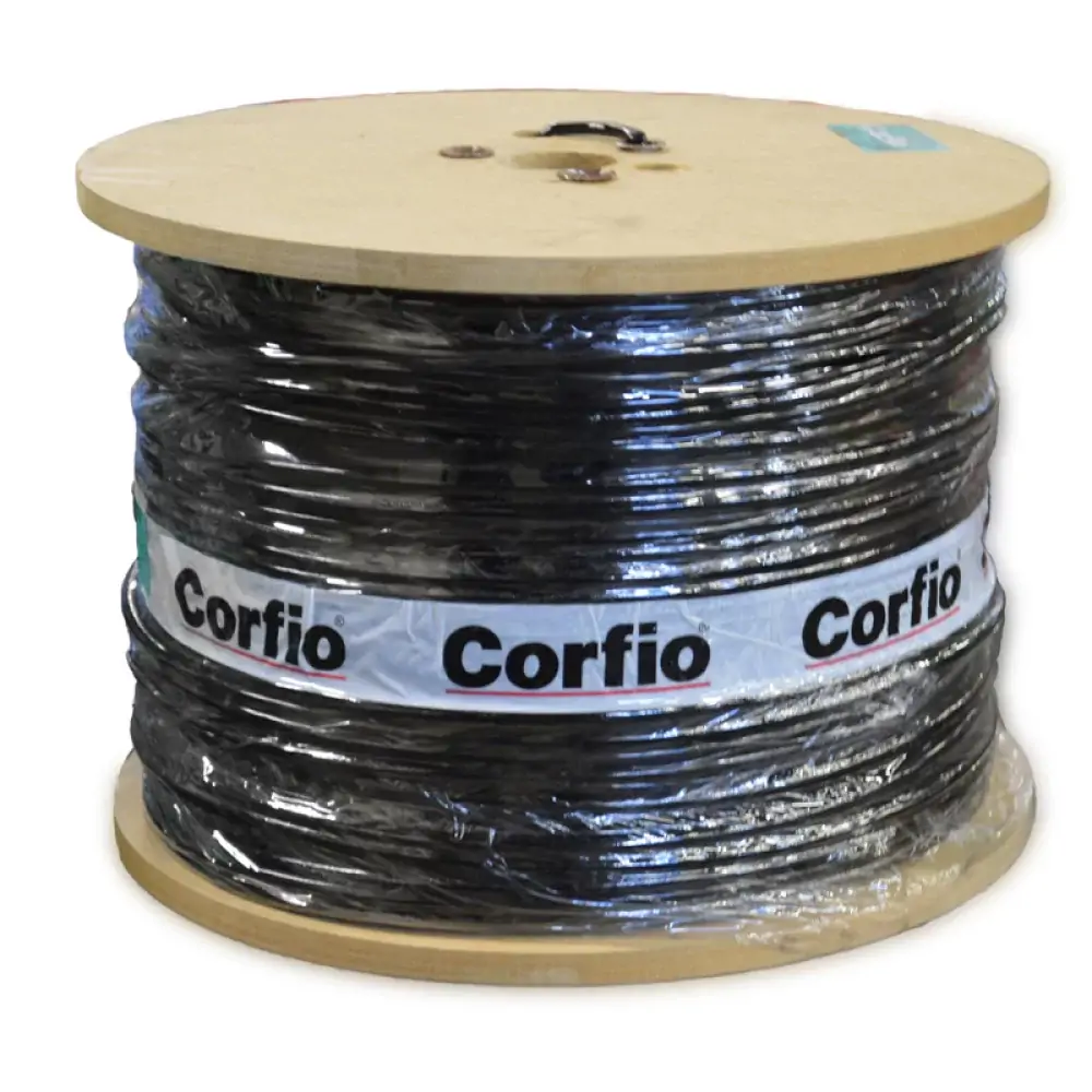 Cabo Flexivel Corfio 10mmx500m Bobina 750v Preto