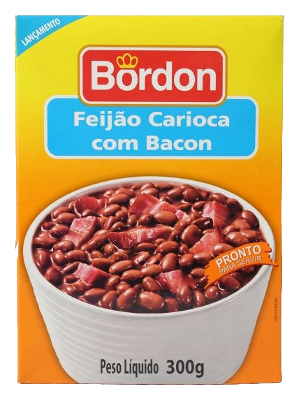 Feijao Carioca Bordon C/bacon