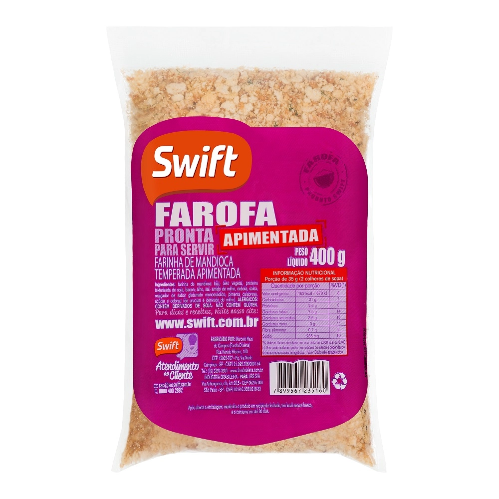 Farofa Apimentada Swift 400g