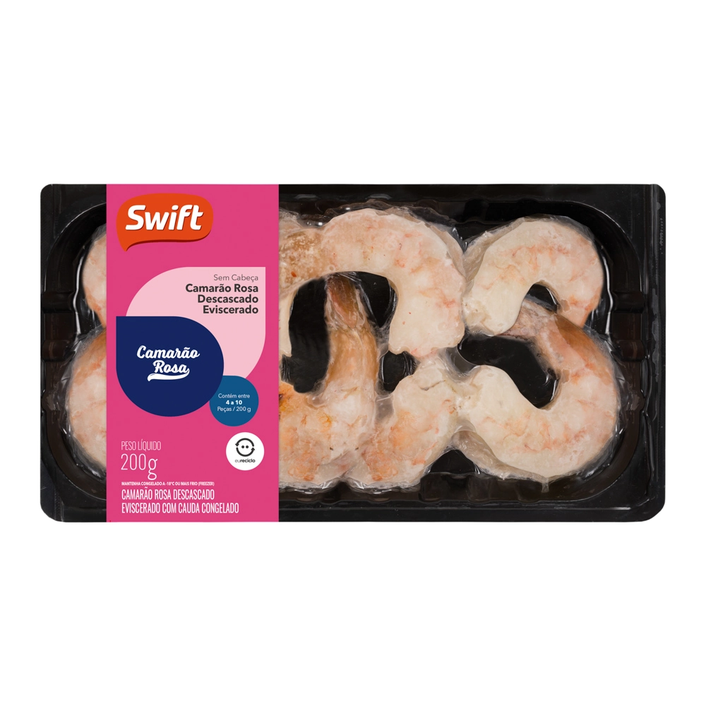 Camarao Swift Rosa Skinpack 200g