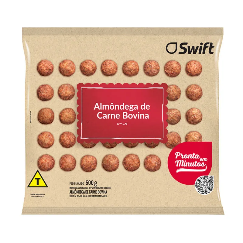 Almôndega Bovina Swift 500 g