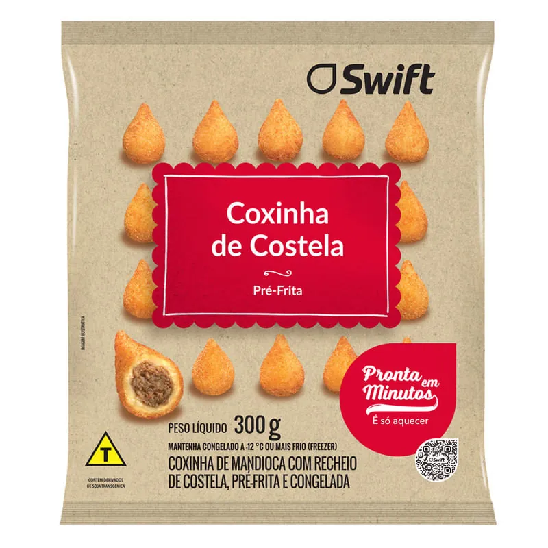 Coxinha de Mandioca com Costela Swift 300 g