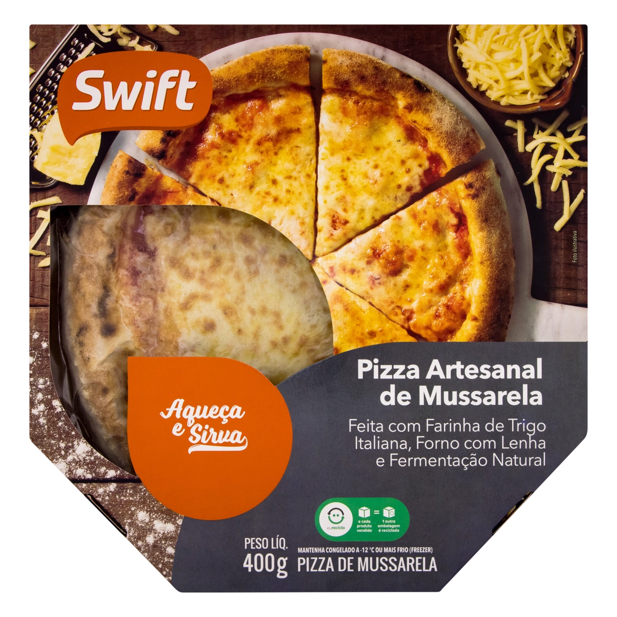 Pizza Artesanal de Mussarela Swift 400g