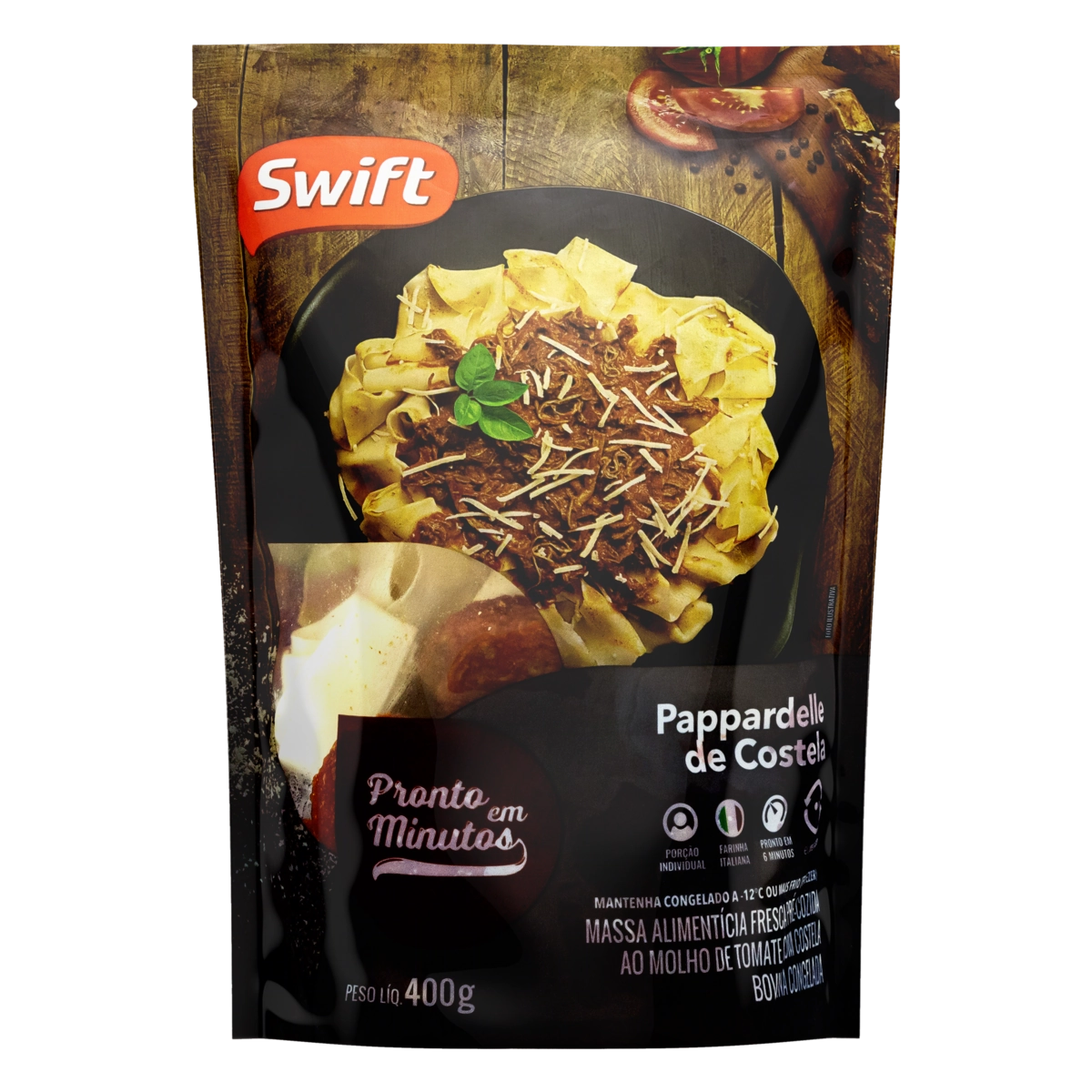 Pappardelle com Ragu de Costela Swift 400g