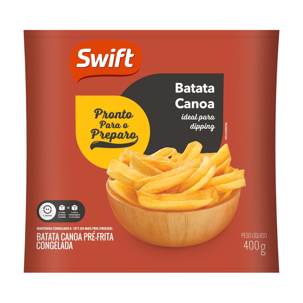 Batata Canoa Pré Frita Congelada