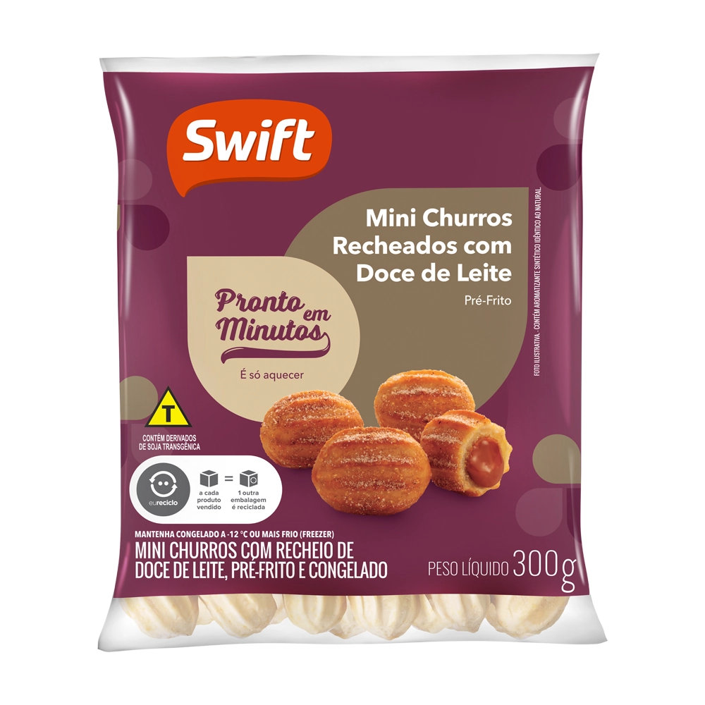 Churros Doce De Leite Swift Frito 300g