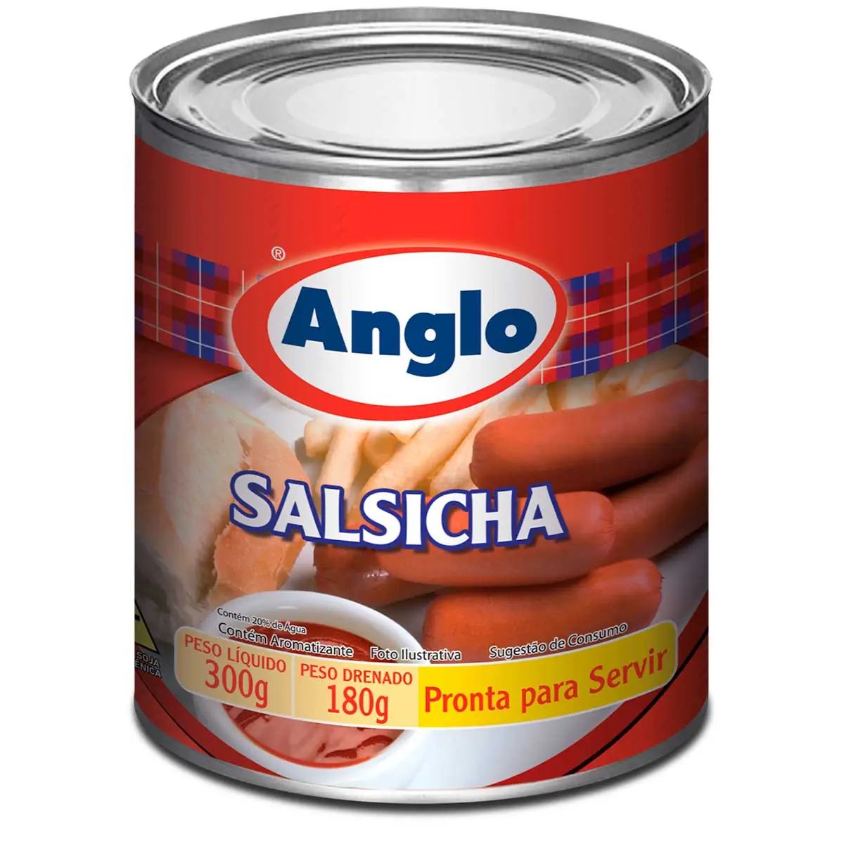 Salsicha Viena Anglo 180g Lt