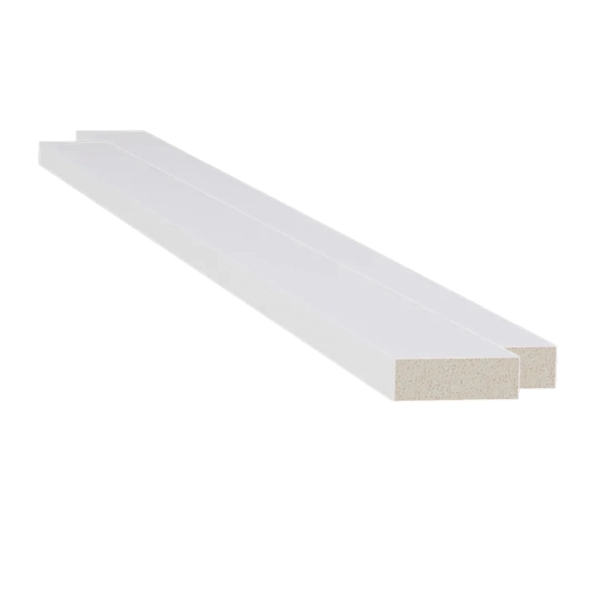 Filete Poliestireno Multilinha Branco Santa Luzia - 2,8mx2,35cmx8mm (2 Uni)
