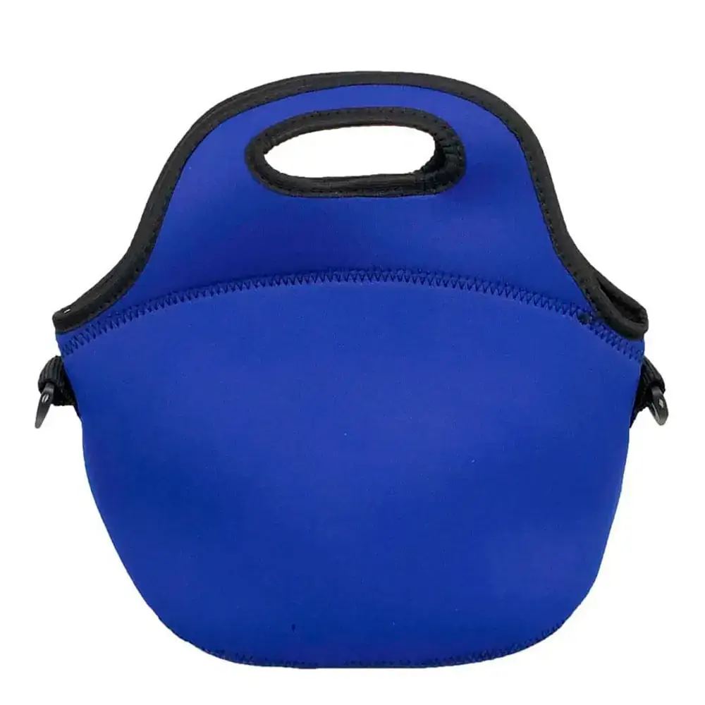 Lancheiras Bolsas Térmicas Marmita Fitness Neoprene - Lisos - Azul