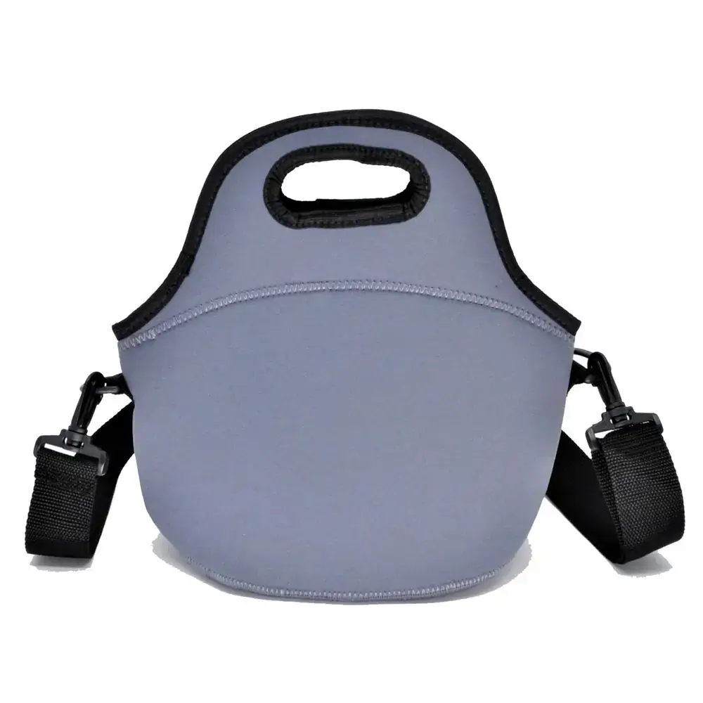Lancheiras Bolsas Térmicas Marmita Fitness Neoprene - Lisos - Grafite