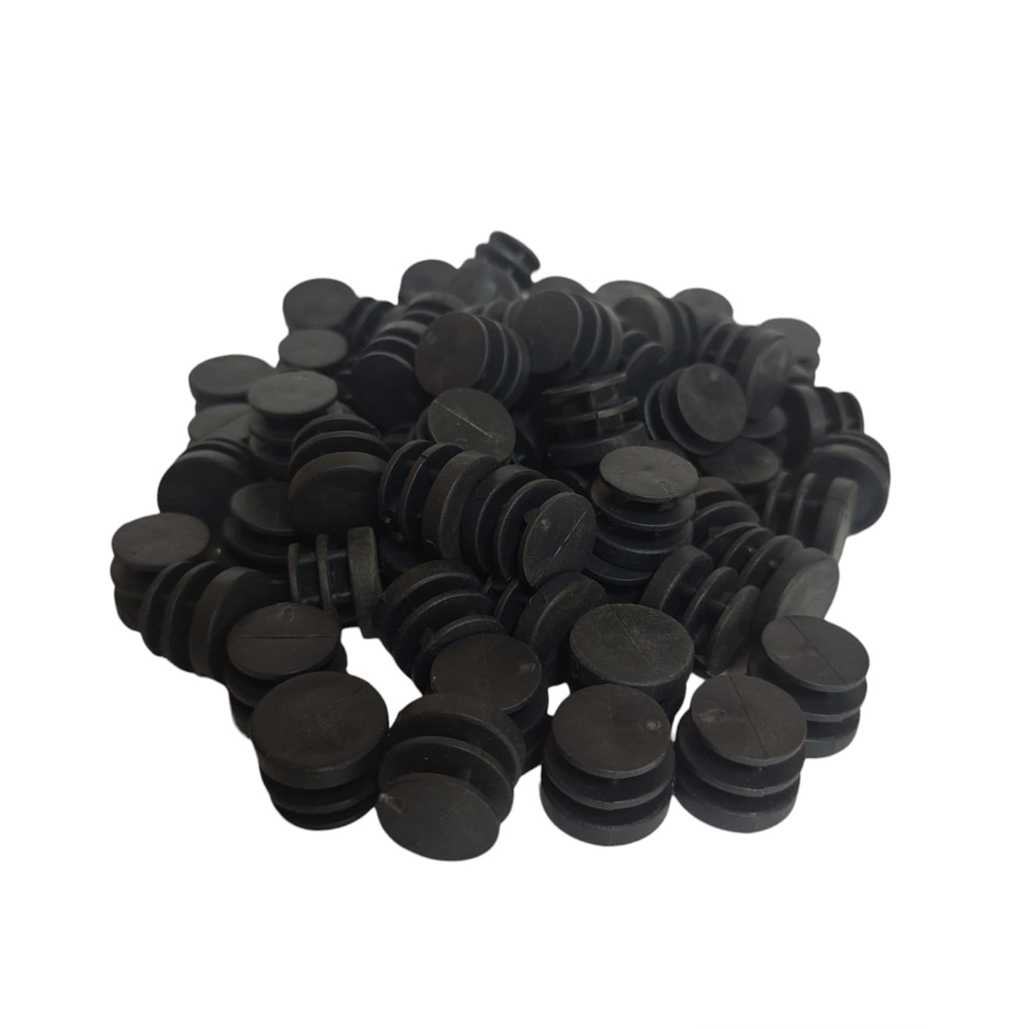 Ponteira Interna 19mm Multiuso S/ Rebarba Móveis Preto Plástico - 1000
