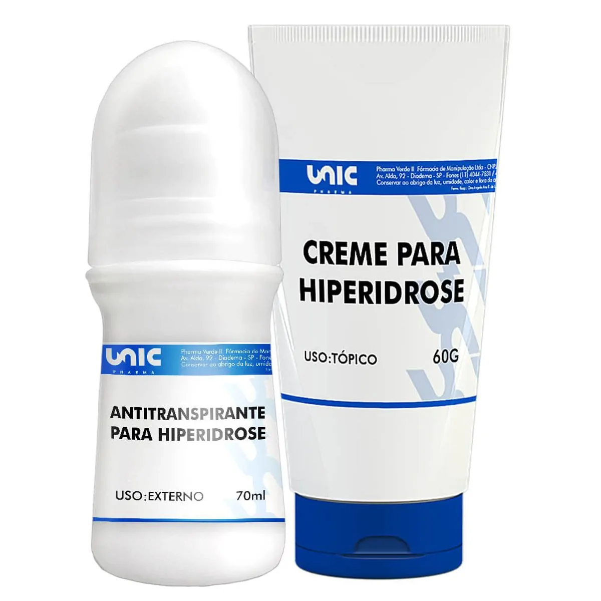 Antitranspirante 70ml + Creme para Hiperidrose 60g