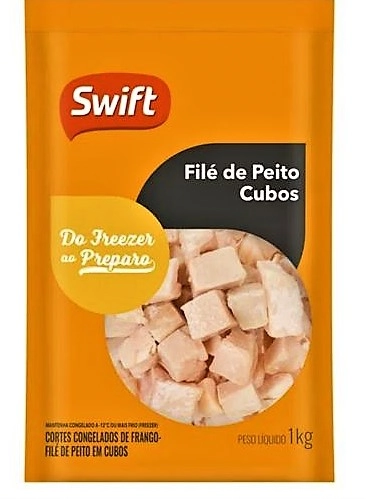 File Peito Frango Swift 1kg Cubos