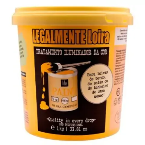 Legalmente Loira Tratamento Iluminador Da Cor Lola Cosmetics Tratamento Da Cor 1kg