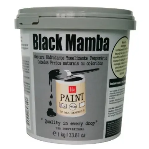 Black Mamba Máscara Hidratante Tonalizante Temporária Lola Cosmetics Tonalizante Para Os Cabelos 1kg