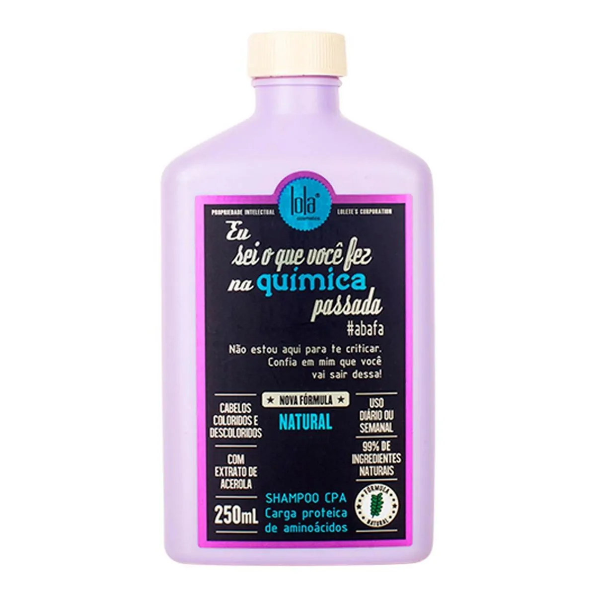 Shampoo Eu Sei O Que Voce Fez Na Quimica Passada 250ml Lola Cosmetics
