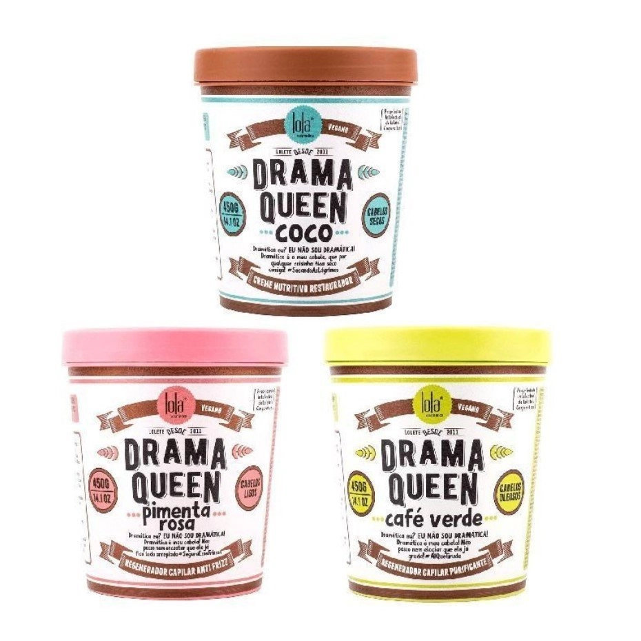 Creme Nutritivo Coco Lola Cosmetics Drama Queen Pote 450g