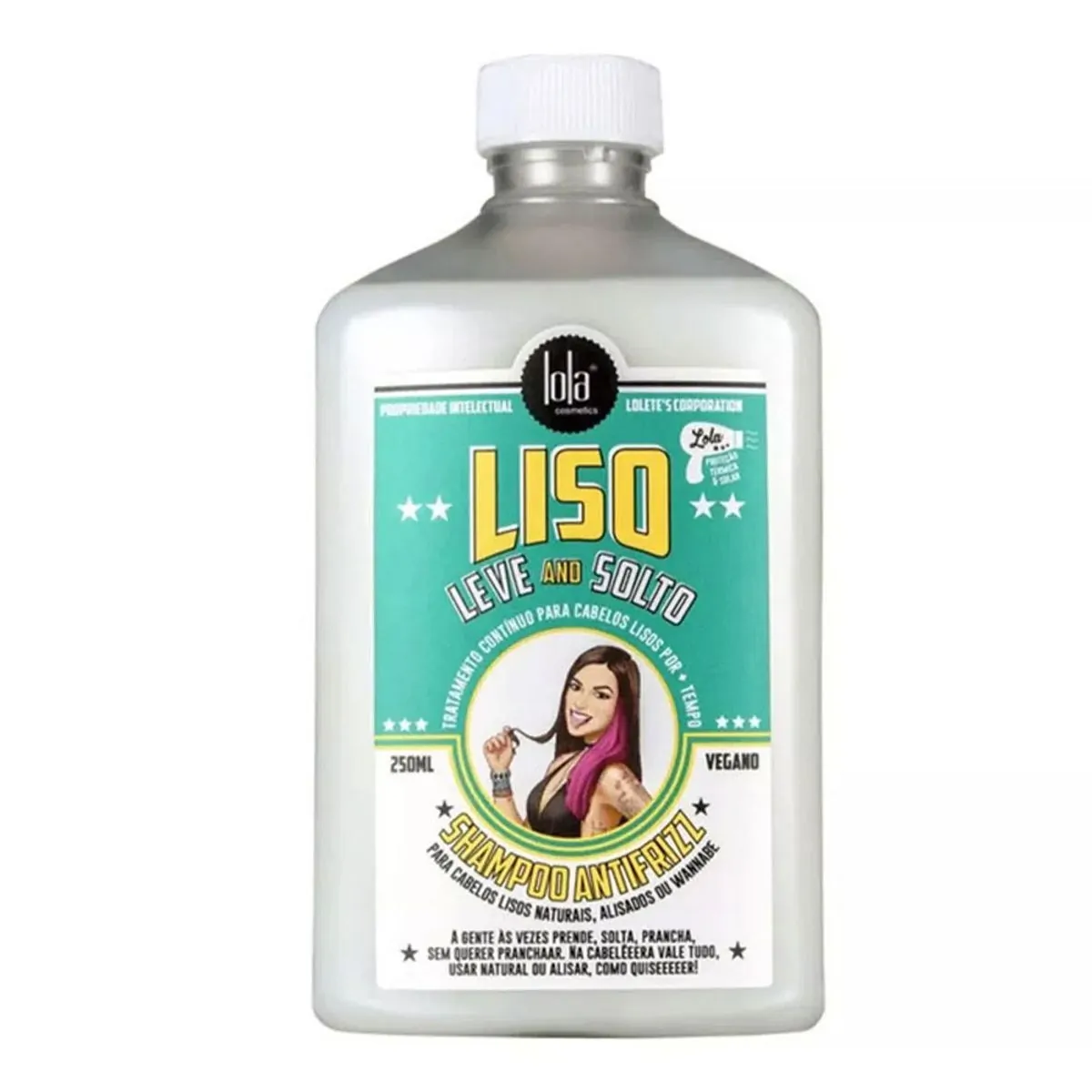 Shampoo Lola Cosmetics Liso Leve and Solto Frasco 250ml