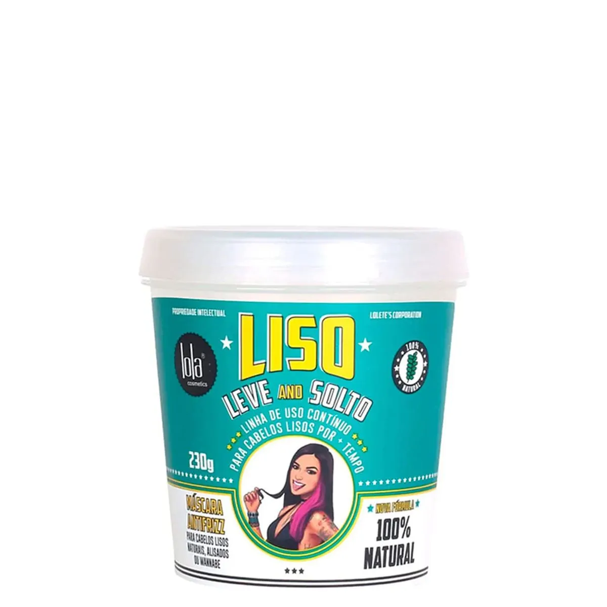 Máscara Capilar Liso, Leve e Solto Lola 230g