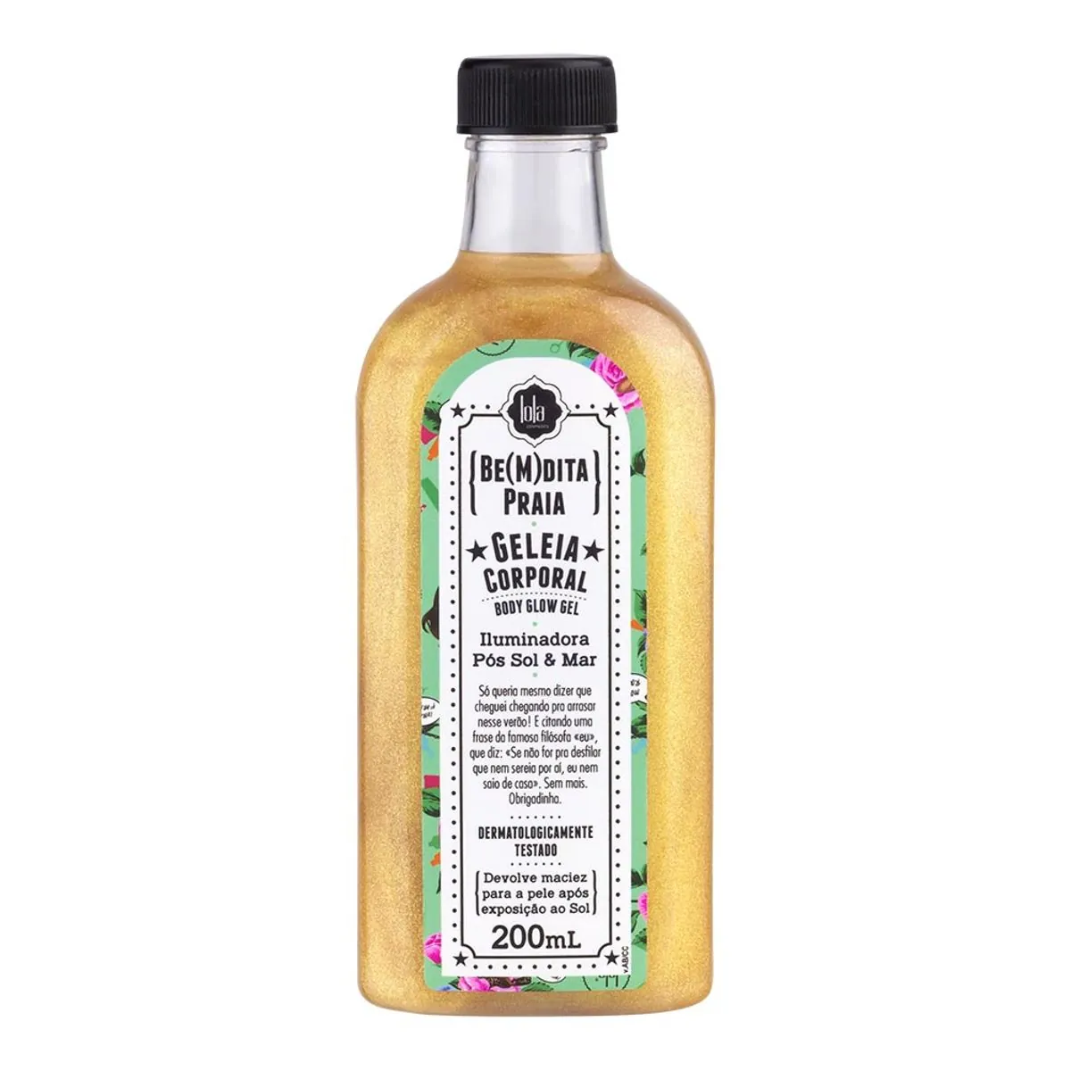 Pós Sol Geleia Corporal Lola Cosmetics Bemdita Praia Frasco 200ml