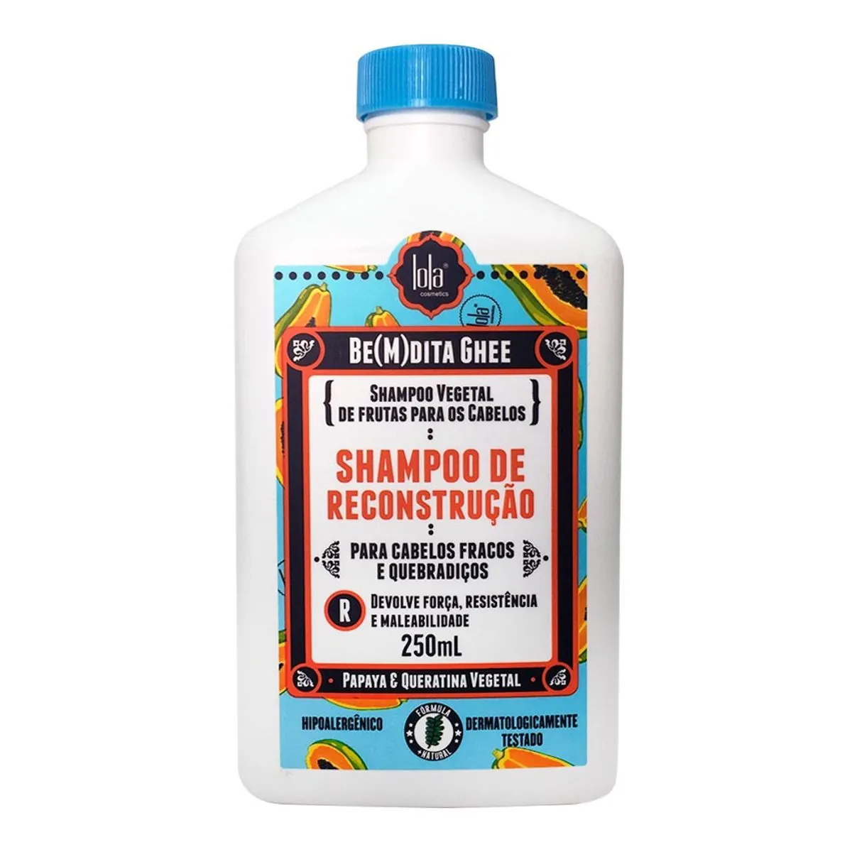 Shampoo Lola Be(m)dita Ghee Papaya e Queratina Vegetal 250ml