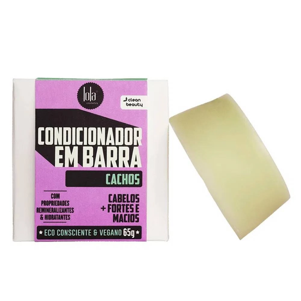Condicionador Barra Lola Cosmetics Cachos Caixa 65g