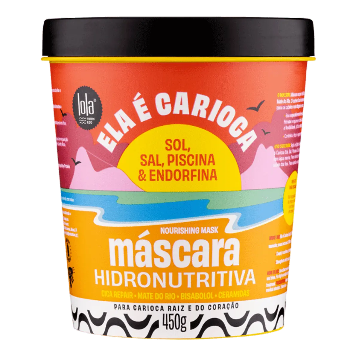 Máscara Hidronutritiva Lola Cosmetics Ela é Carioca Pote 450g