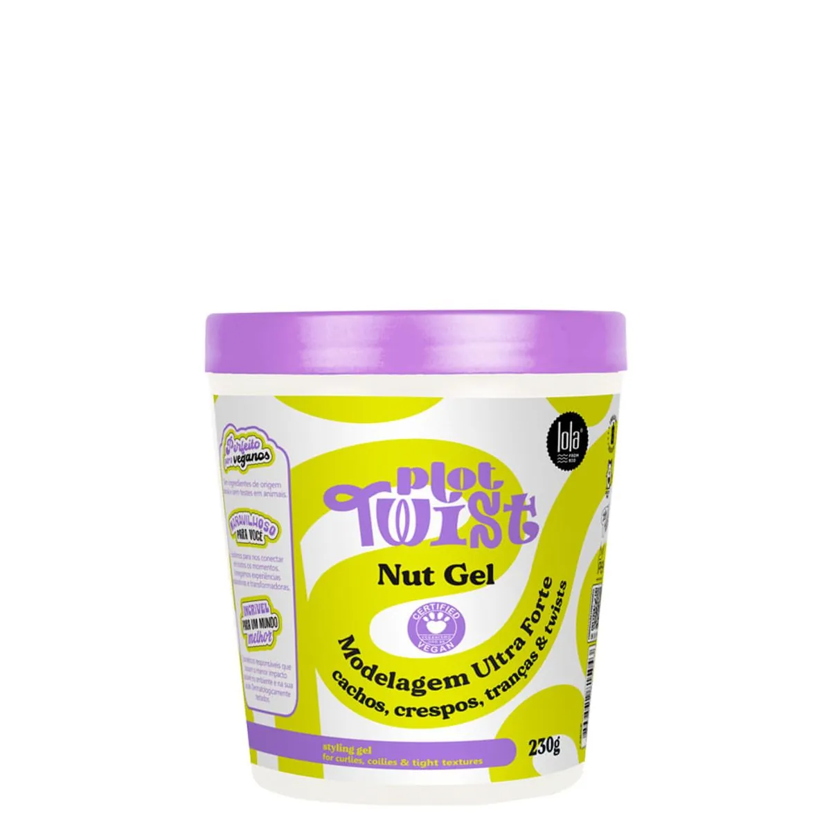 Modelador Gel Ultraforte Lola From Rio Plot Twist Nut Pote 230g