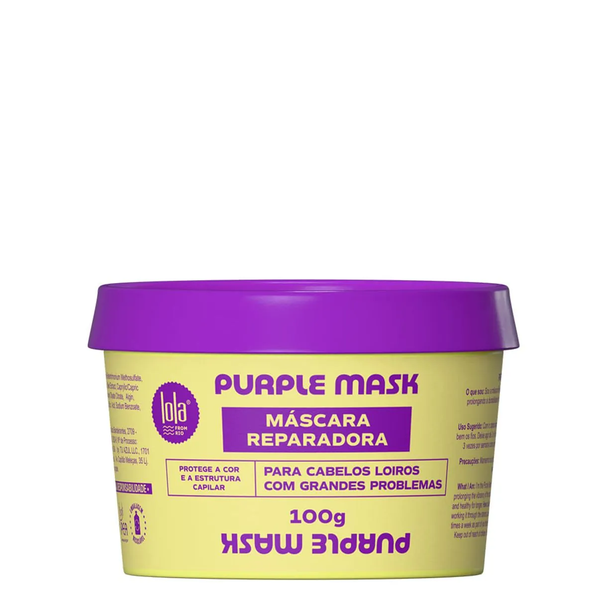Mascara Reparadora 100g Purple Mask Lola