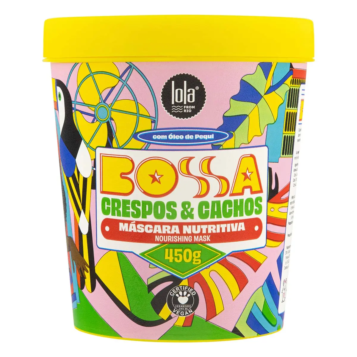 Mascara Nutritiva 450g Bossa Crespos E Cachos Lola