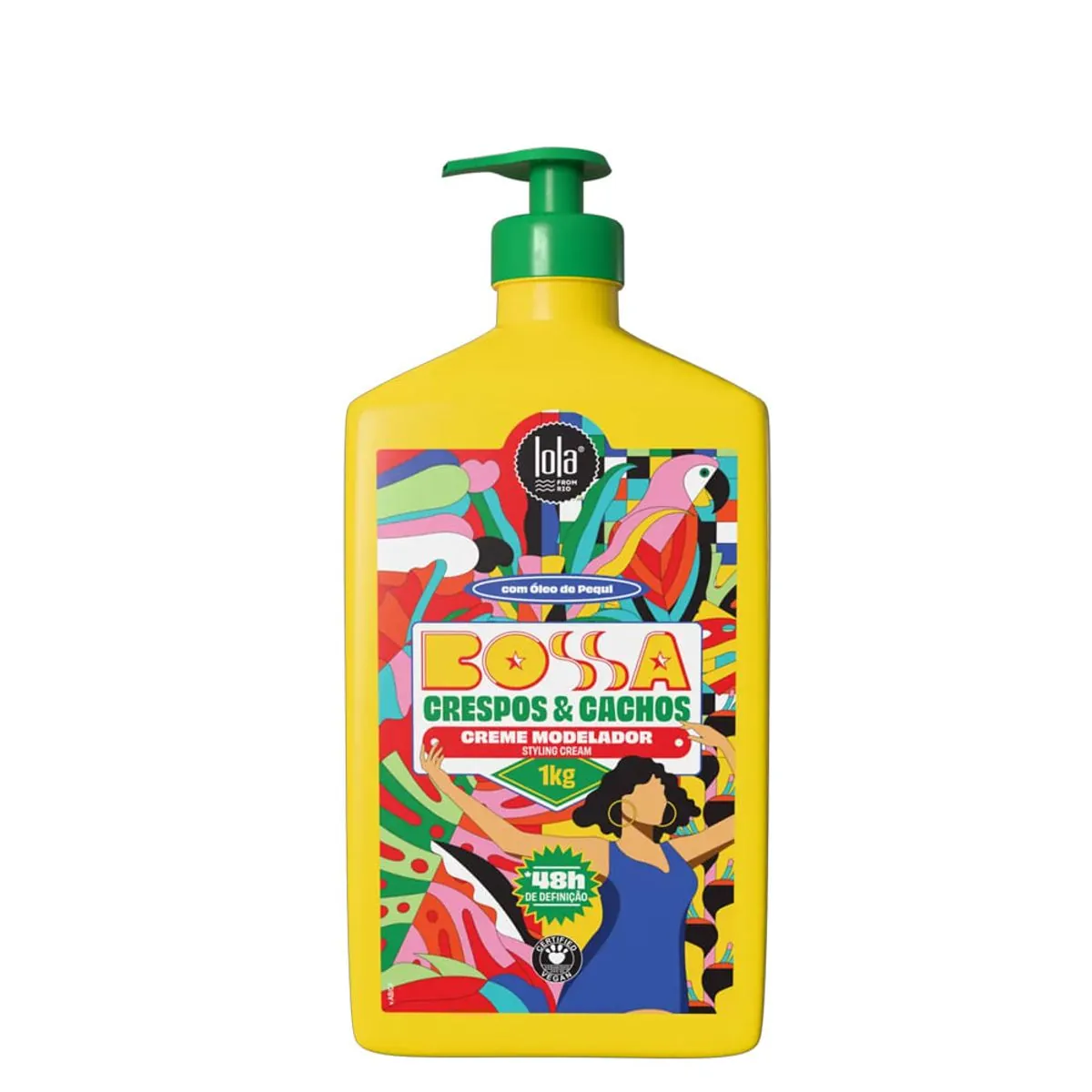 Creme Modelador 1kg Bossa Crespos E Cachos Lola