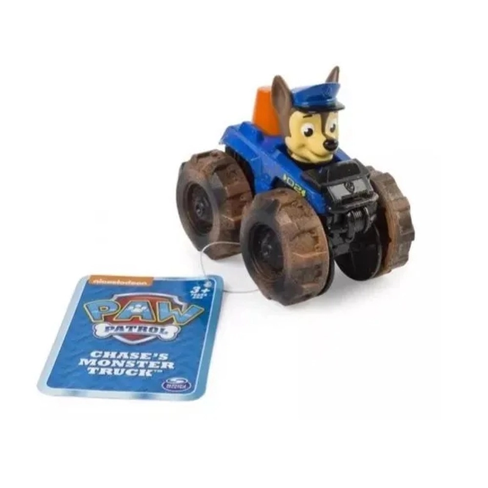 Mini Figura e Veículo - Paw Patrol Rescue Racers - Patrulha Canina - Marshall - Sunny