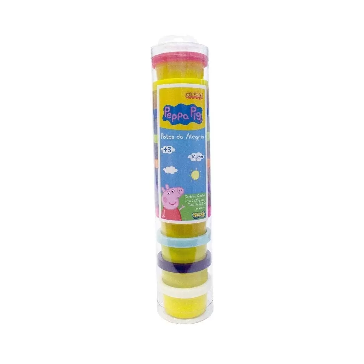 Massinha Peppa PIG 10 Mini Potes SUNNY 1855