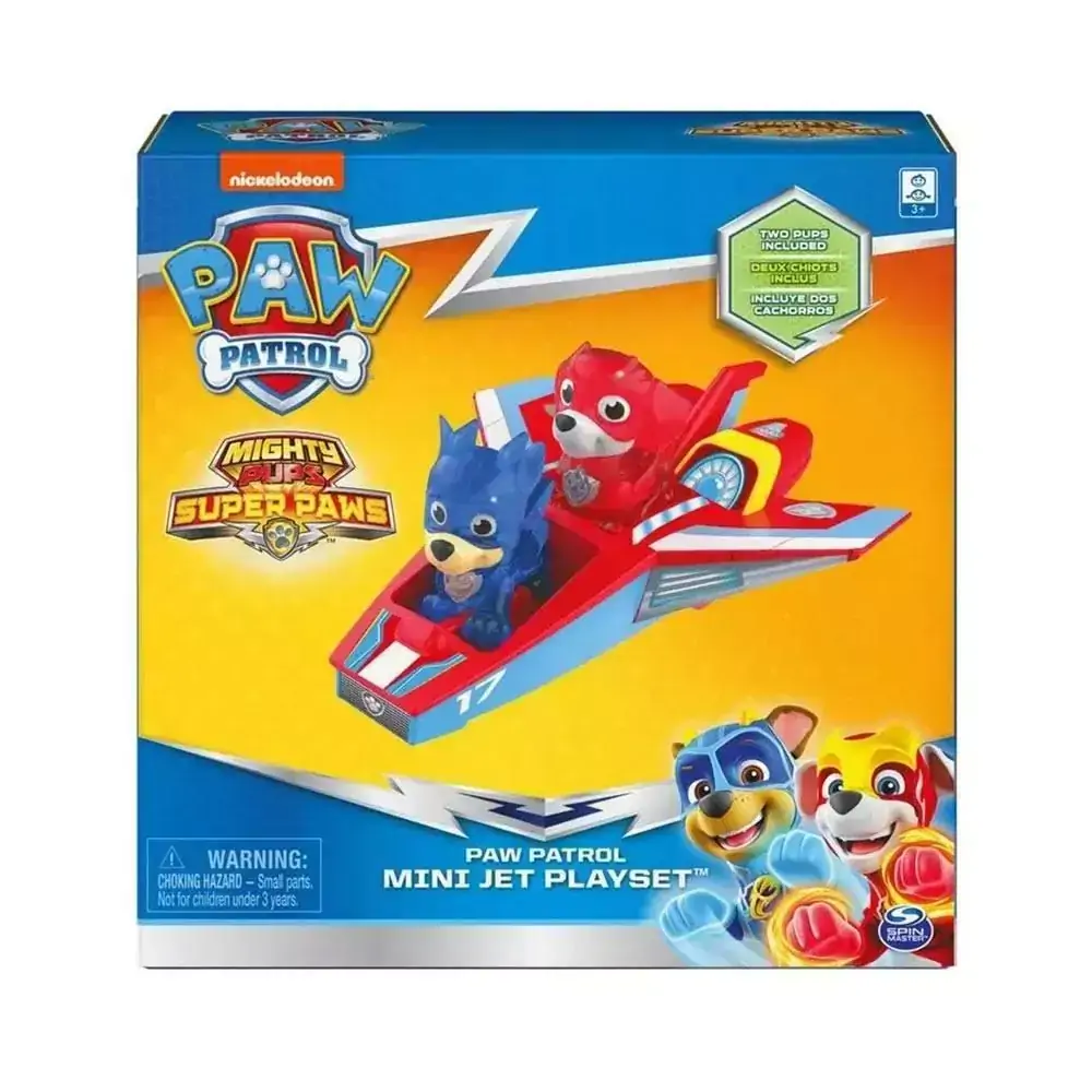 Playset e Mini Figura - Patrulha Canina - Mini Jet - Chase e Marshall - Sunny