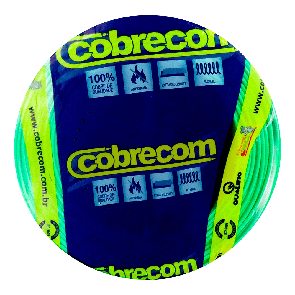 20 Metros Cabo Flexivel 2,5 Mm2 Vd Cobrecom