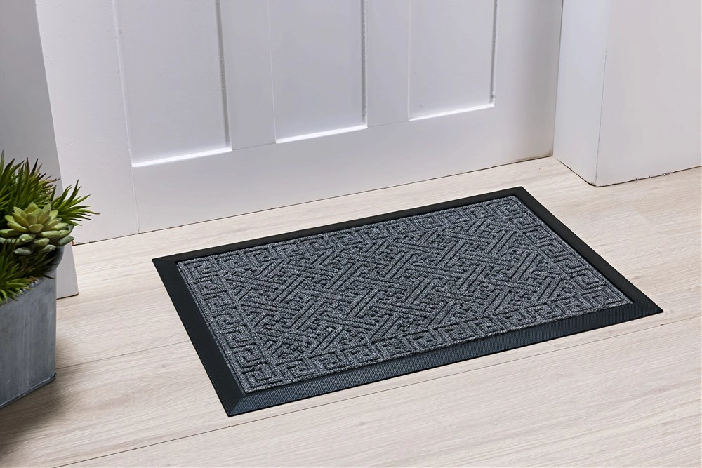 Tapete Porta 0.40 X 0.60 Lima Niazitex Cinza