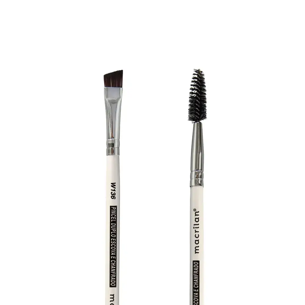 Pincel Duplo Escova e Chanfrado W136 Macrilan
